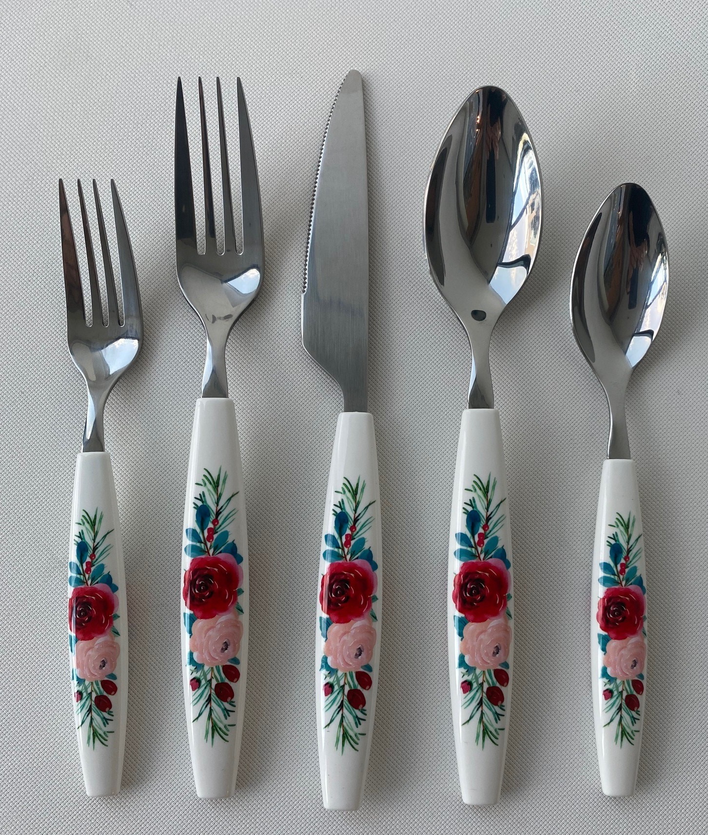 The Pioneer Woman 20 Piece Wishful Winter Flatware Set, Service for 4