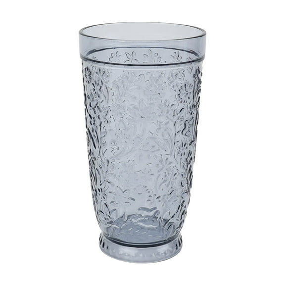 The Pioneer Woman Ditsy 24-Ounce Blue Embossed Tritan Tumbler