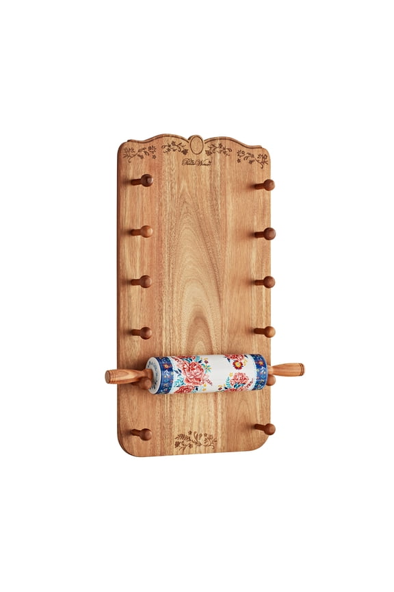 26-Inch Ceramic French Rolling Pin Dough Roller with Holder