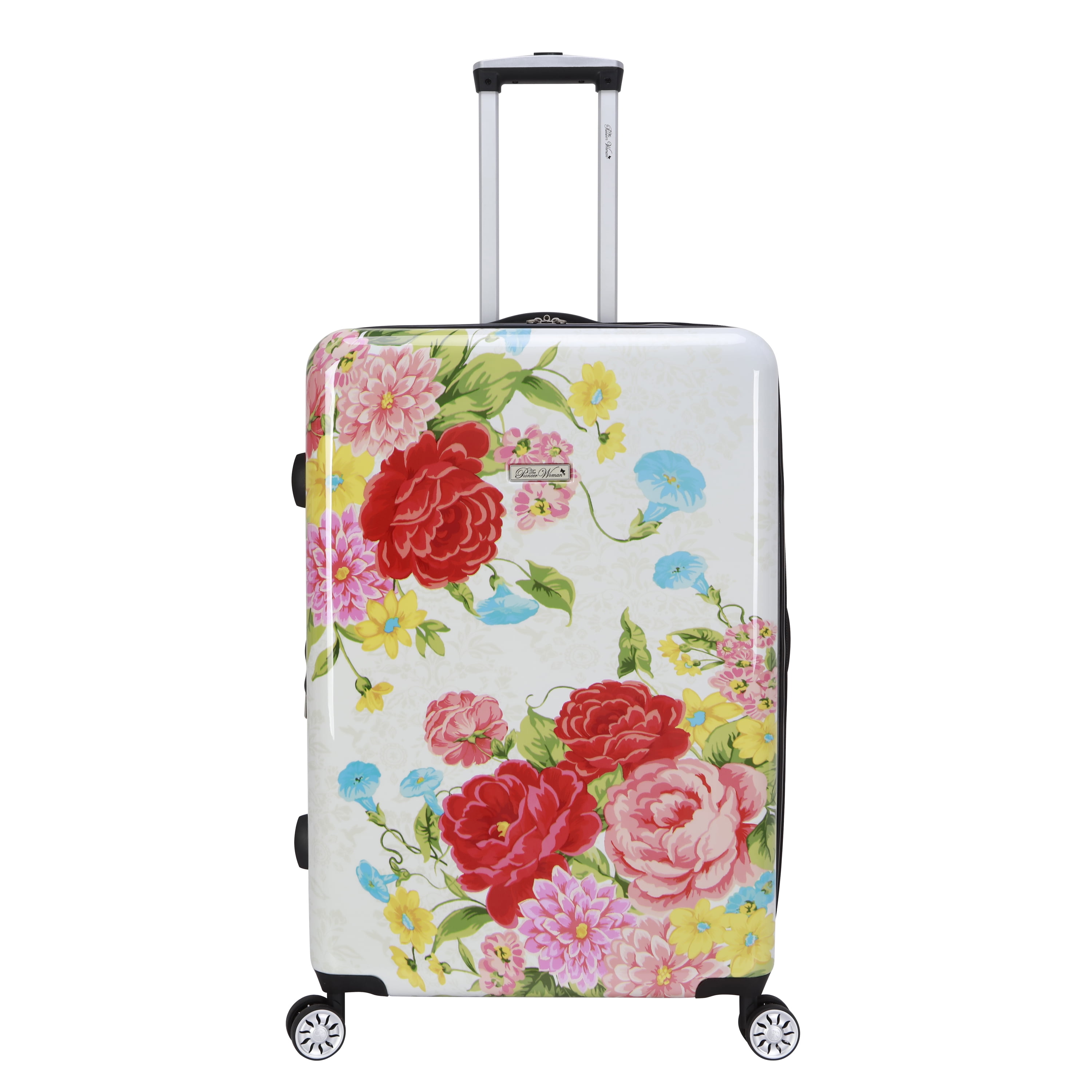 The Pioneer Woman 27” Checked Hardside Luggage, Sweet Rose - Walmart.com