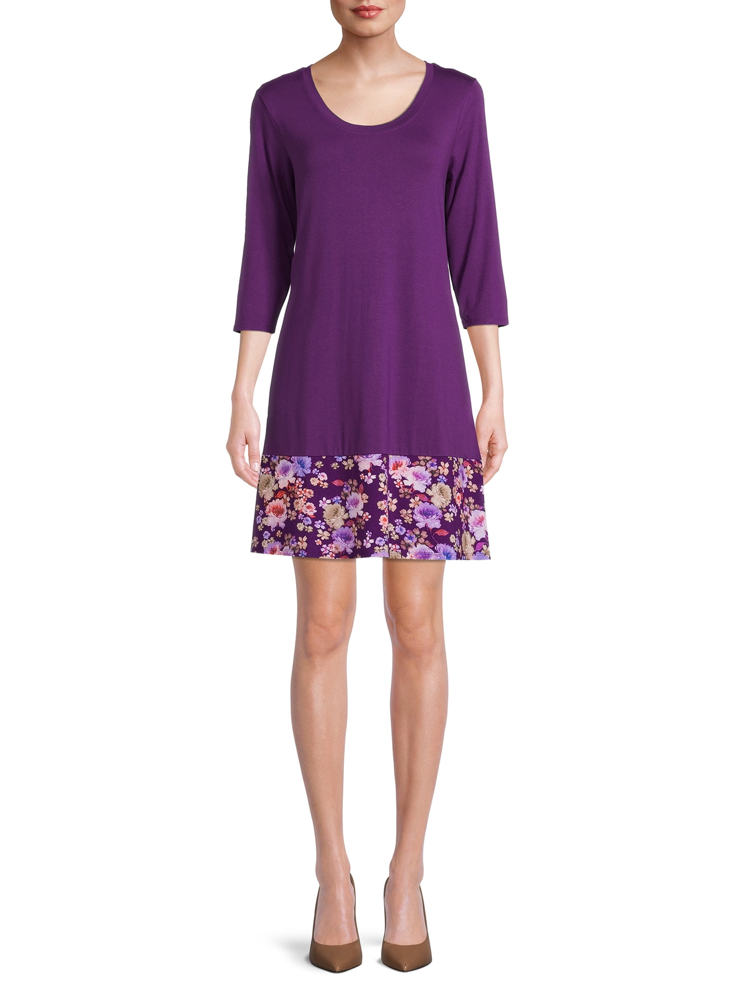 The Pioneer Woman 3/4 Sleeve ALine Dress, Womens