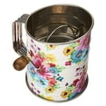 thumbnail interactive-video image 1 of The Pioneer Woman 3-Cup Stainless Steel Crank Flour Sifter and Pastry Cutter, Floral, 1 of 7