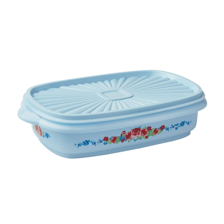The Pioneer Woman 4 Cup Capacity Plastic Food Storage Container with Lid,  Heritage Floral