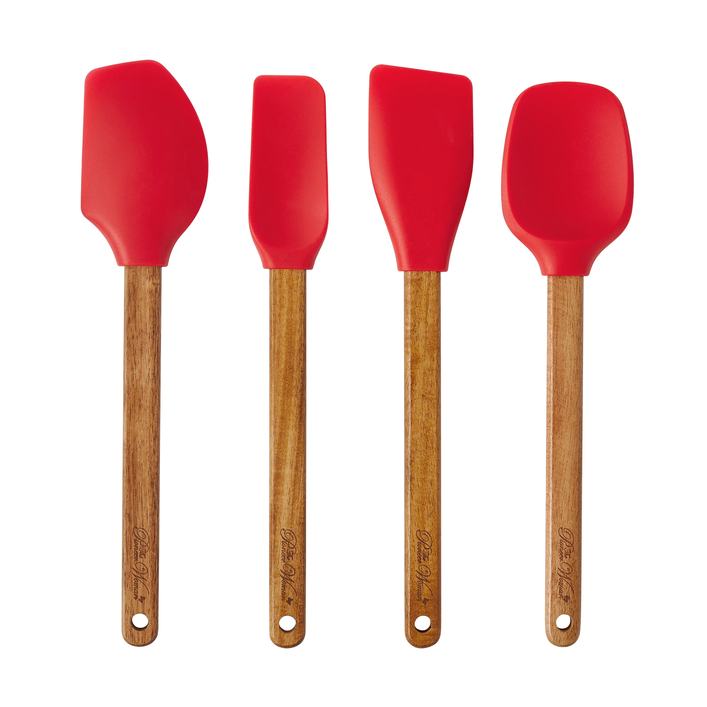 Silicone Spatula With Red Wooden Handle - Oikos - Maria Pia Casa