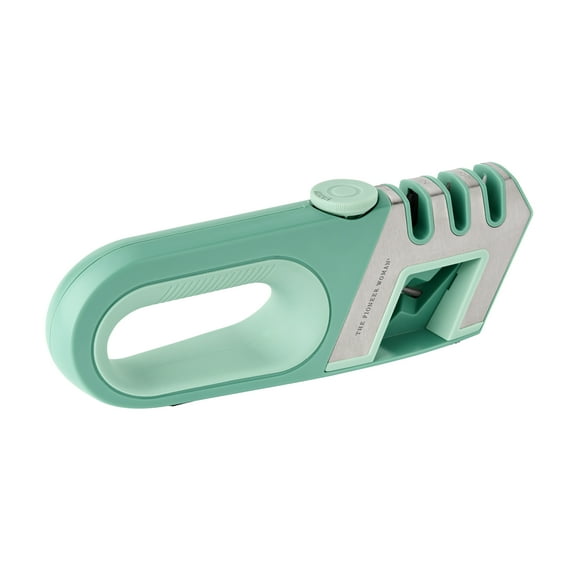 The Pioneer Woman 4 Stage Knife Shear & Sharpener, Green
