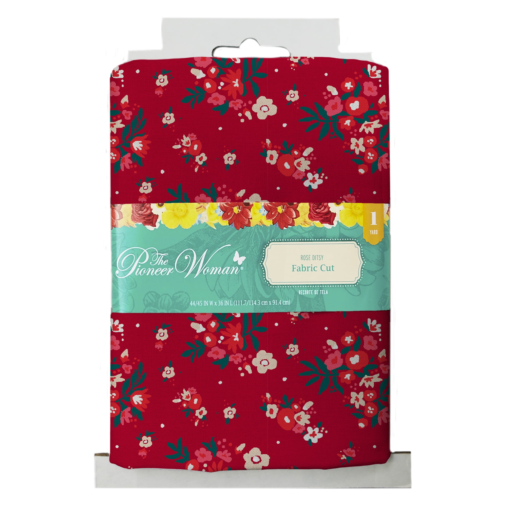 The Pioneer Woman 44" x 1 yd Cotton Rose Ditsy Precut Sewing & Craft