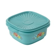 The Pioneer Woman 5 Cup Plastic Food Storage Container with Lid, Breezy Blossom
