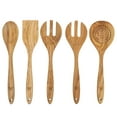thumbnail image 1 of The Pioneer Woman 5-Piece Olivewood Kitchen Cooking Utensil Tool Set, 1 of 10