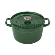 The Pioneer Woman 5-Quart Enameled Cast Iron Dutch Oven with Lid, Dark Green