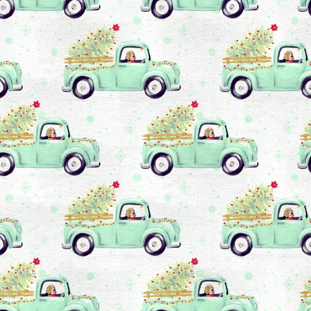 The Pioneer Woman 58 Anti pill Fleece Charlie Truck Print Sewing Craft Fabric By the Yard Multi color Walmart Business Supplies