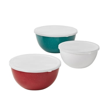 The Pioneer Woman 6-Piece Enamel on Steel Mixing Bowls with Lids