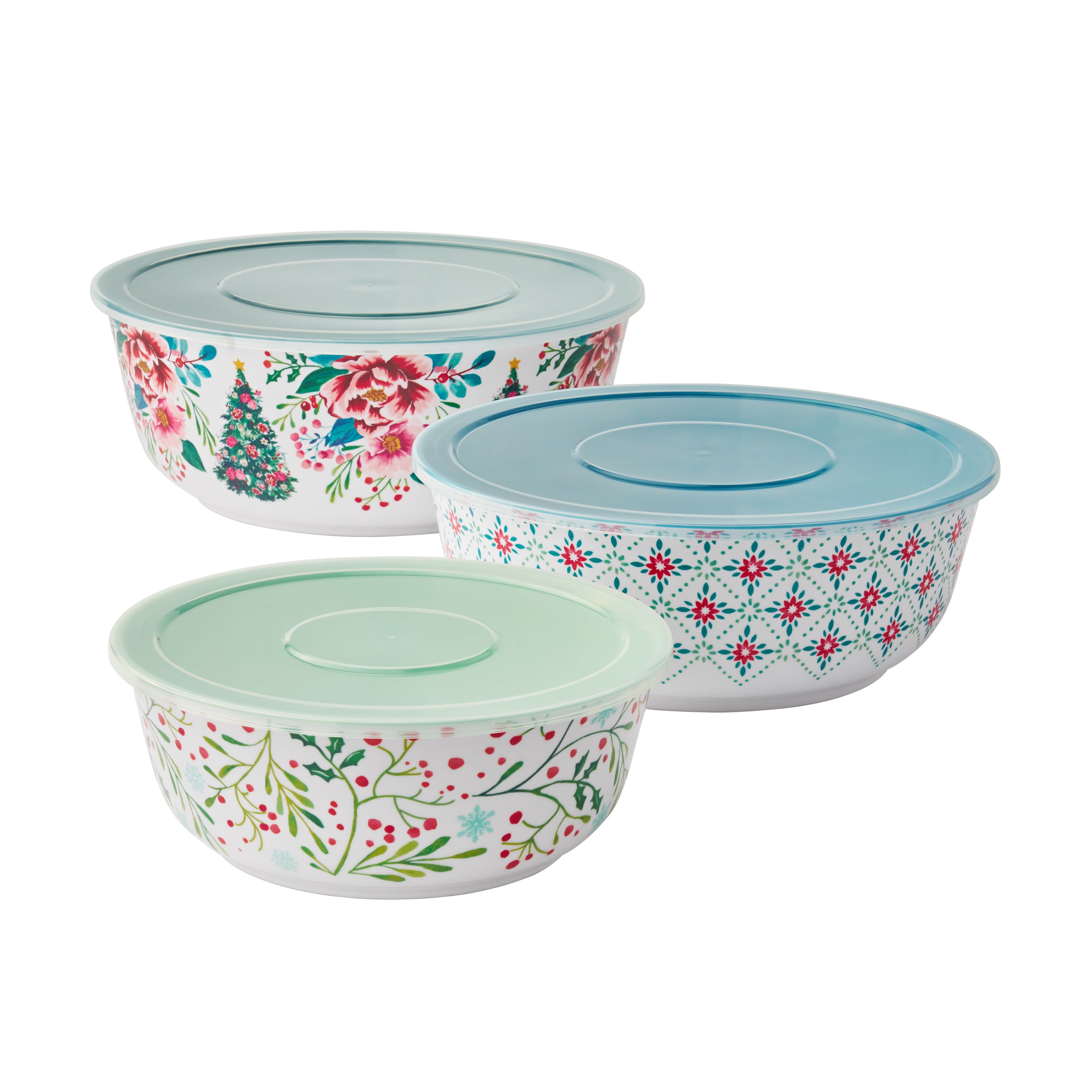 The Pioneer Woman 6-Piece Merry Meadows Melamine Bowl Set