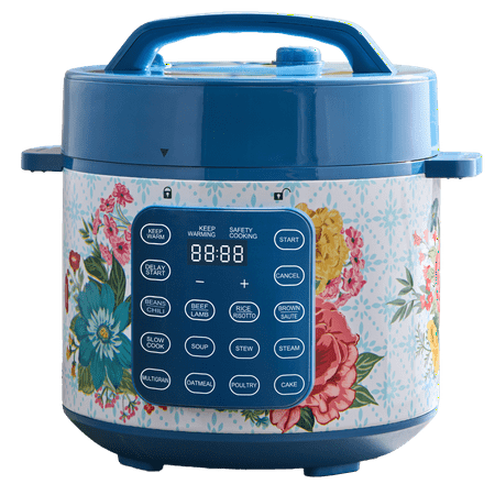 The Pioneer Woman Fancy Flourish 6-Quart Pressure Cooker with Touch Control Display