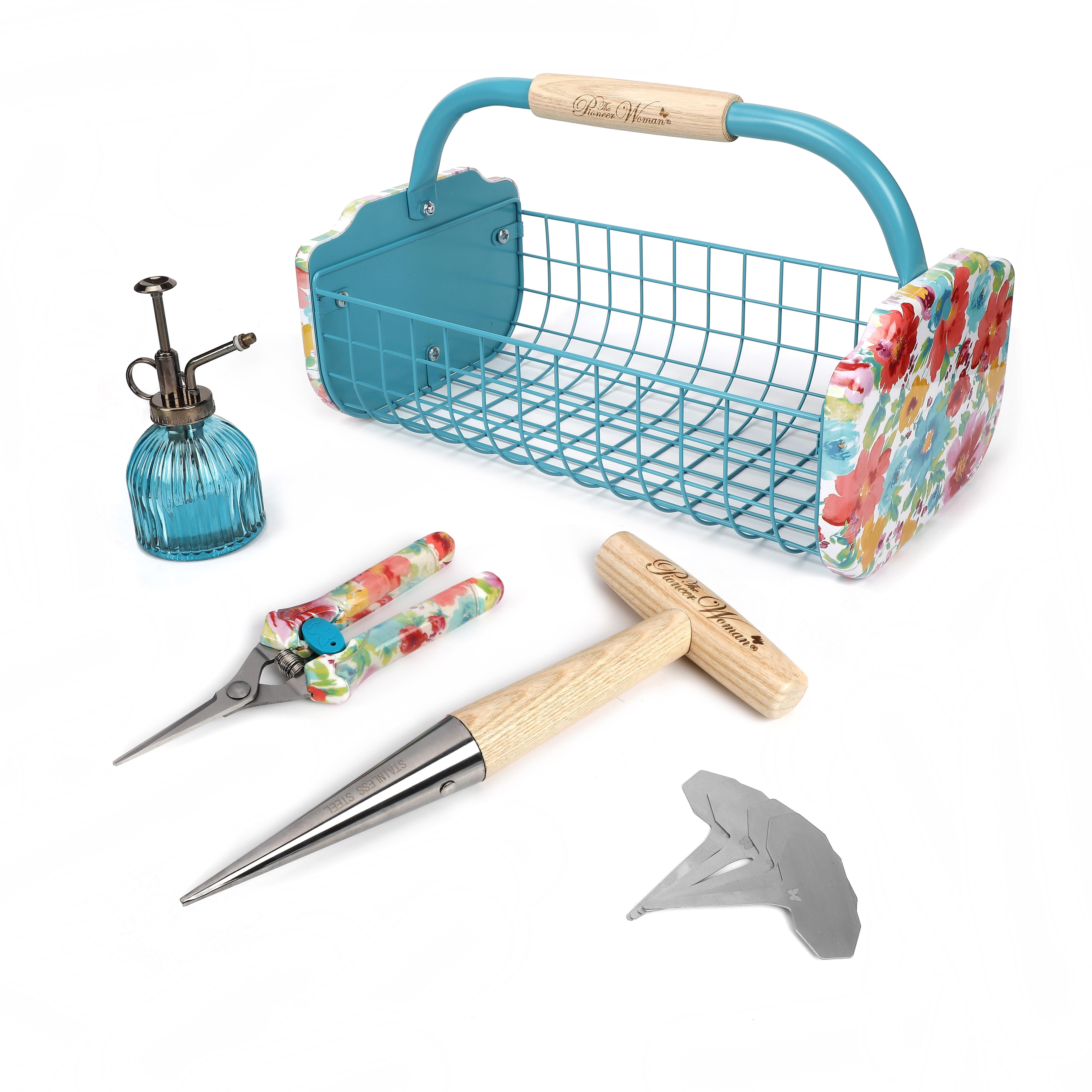 Walmart discounts of The Pioneer Woman 9-Piece Garden Basket Multicolor