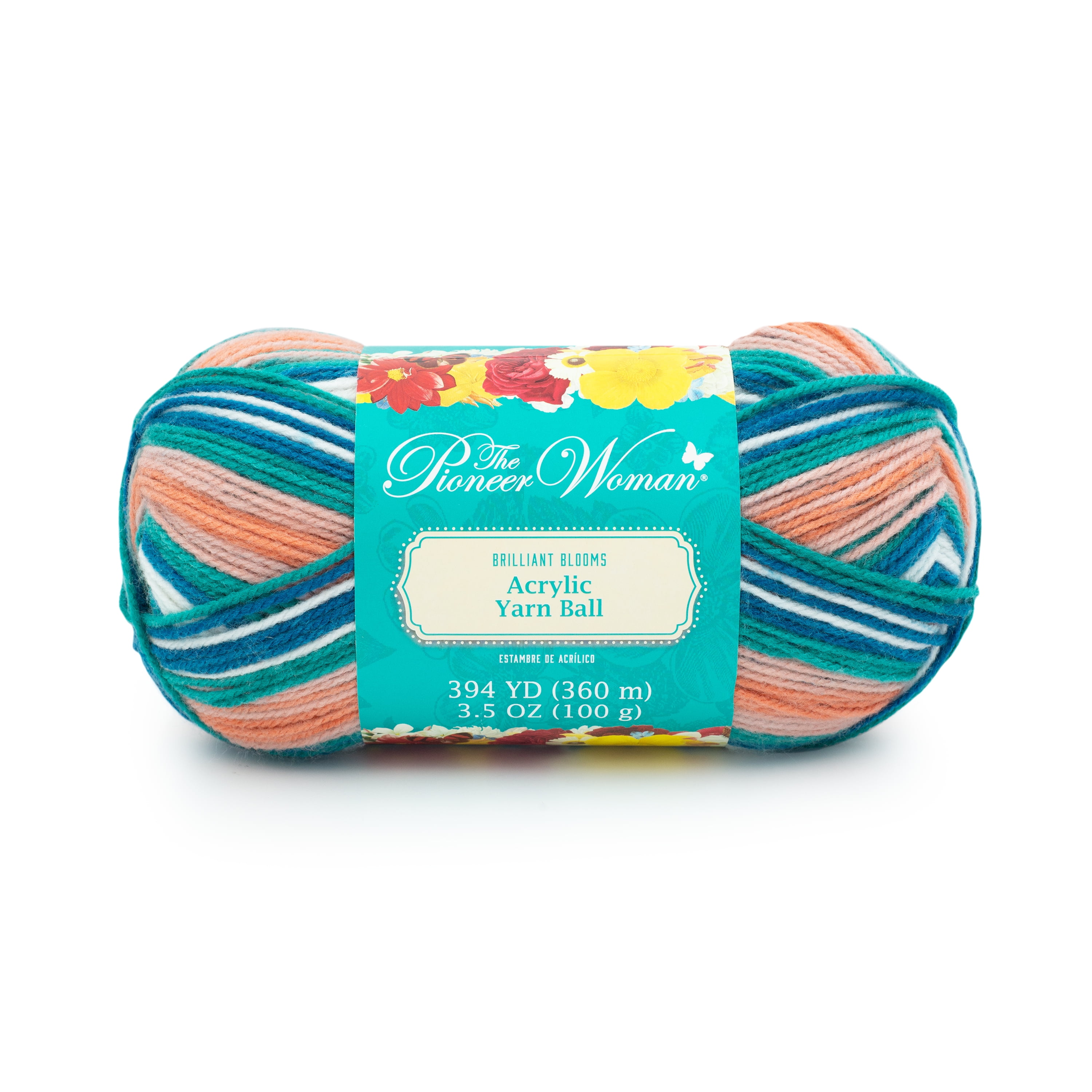 the-pioneer-woman-acrylic-yarn-ball-brilliant-blooms-1-ball-walmart
