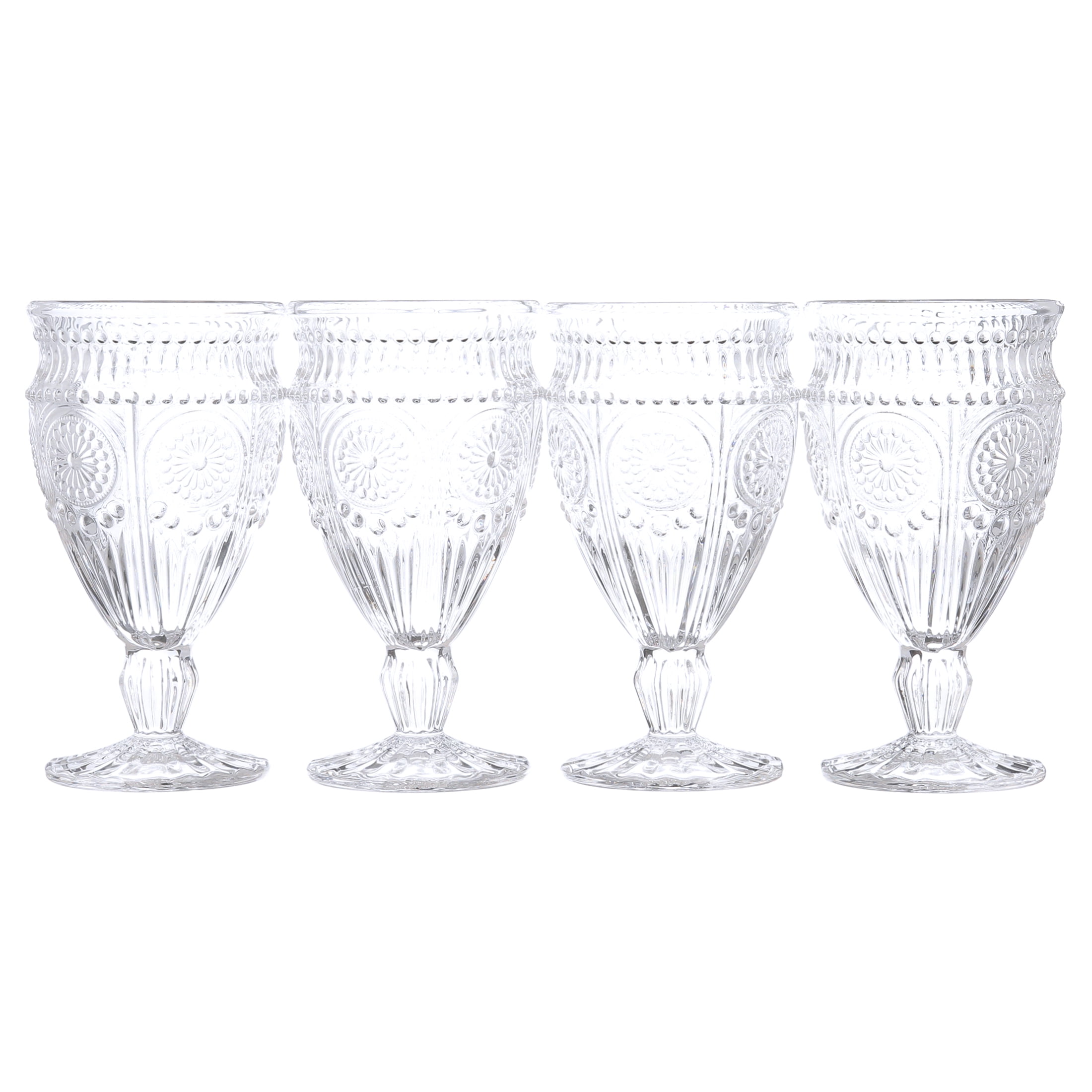 Footed Glasses - Set of 4