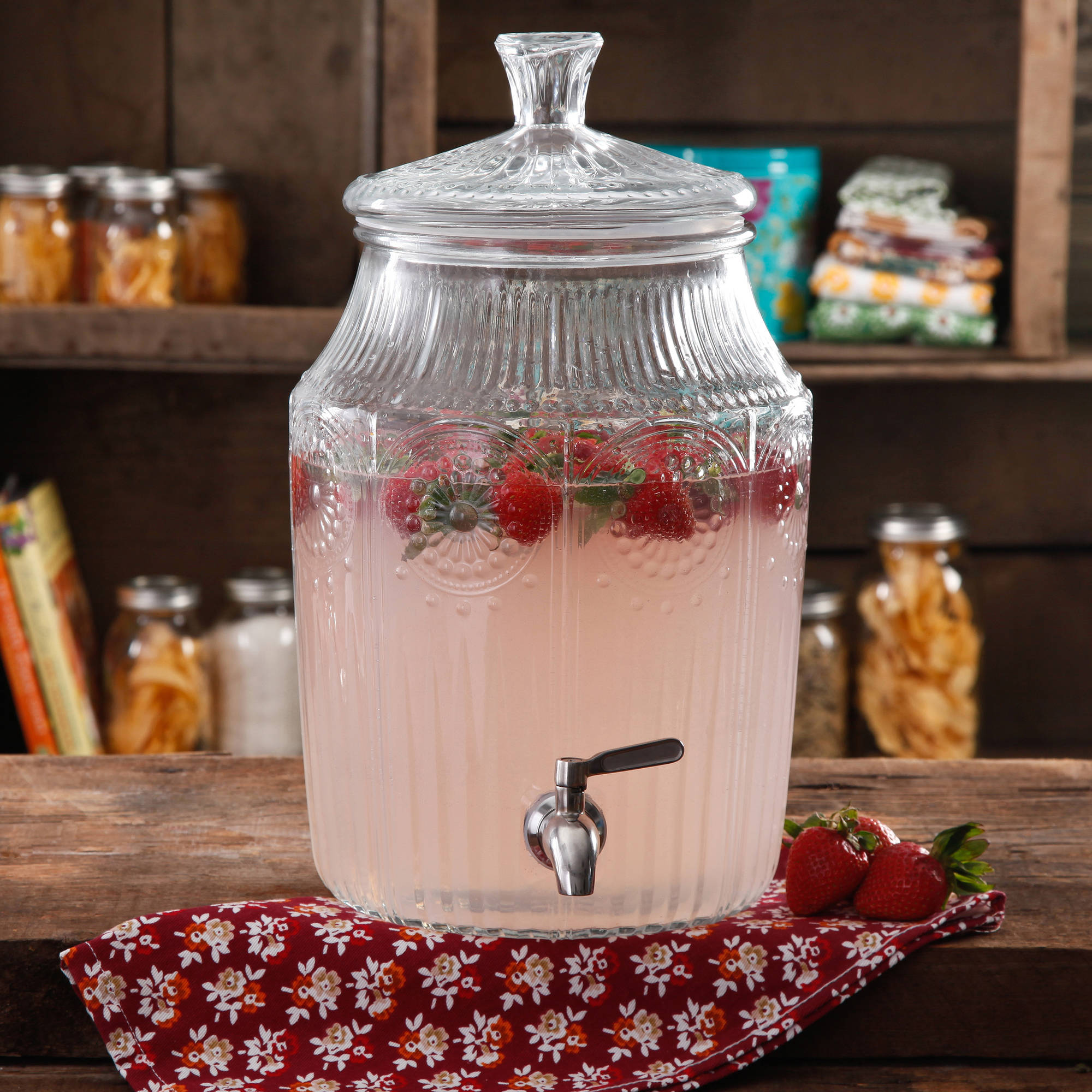 The Pioneer Woman Adeline 2.1-Gallon Glass Drink Dispenser - image 1 of 2