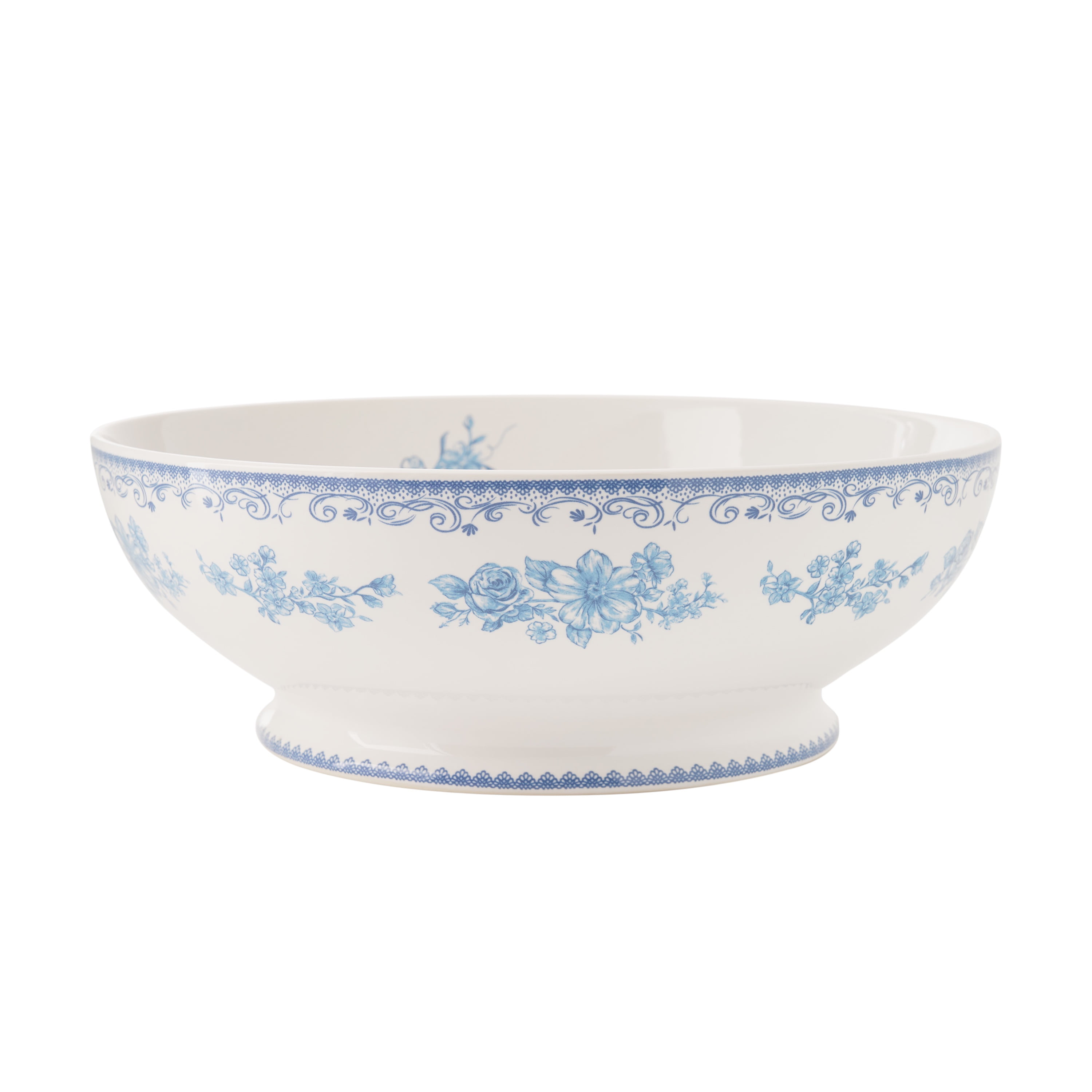 The Pioneer Woman Agatha Stoneware 11-inch Serving Bowl, Blue