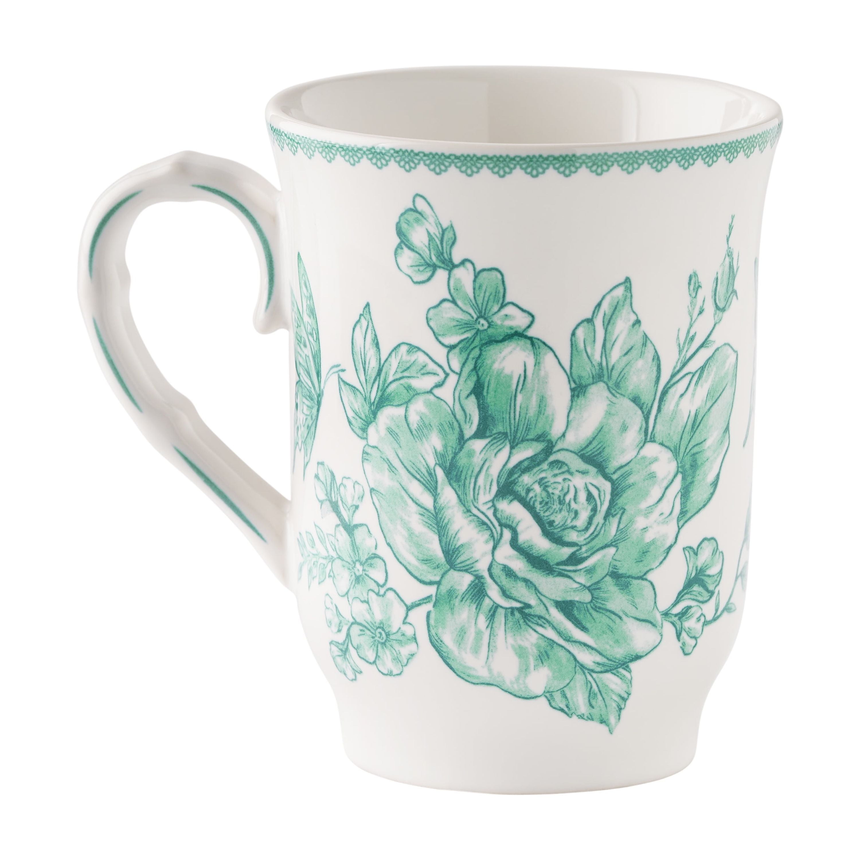 The Pioneer Woman Agatha 12-Ounce Stoneware Mug, Green