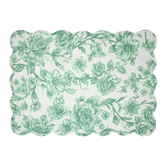 The Pioneer Woman Agatha Quilted Fabric Placemat, 14" x 20", Multicolor