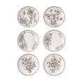 thumbnail image 1 of The Pioneer Woman Agatha Stoneware Appetizer Plate, Brown, Set of 6, 1 of 6
