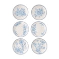 thumbnail image 1 of The Pioneer Woman Agatha Stoneware Appetizer Plates, Blue, Set of 6, 1 of 6