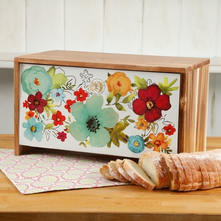 The Pioneer Woman Alex Marie 16-Inch x 9-Inch Bread Box