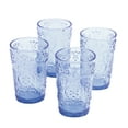 thumbnail image 1 of The Pioneer Woman Amelia Blue Glass Tumbler, Set of 4, 1 of 5