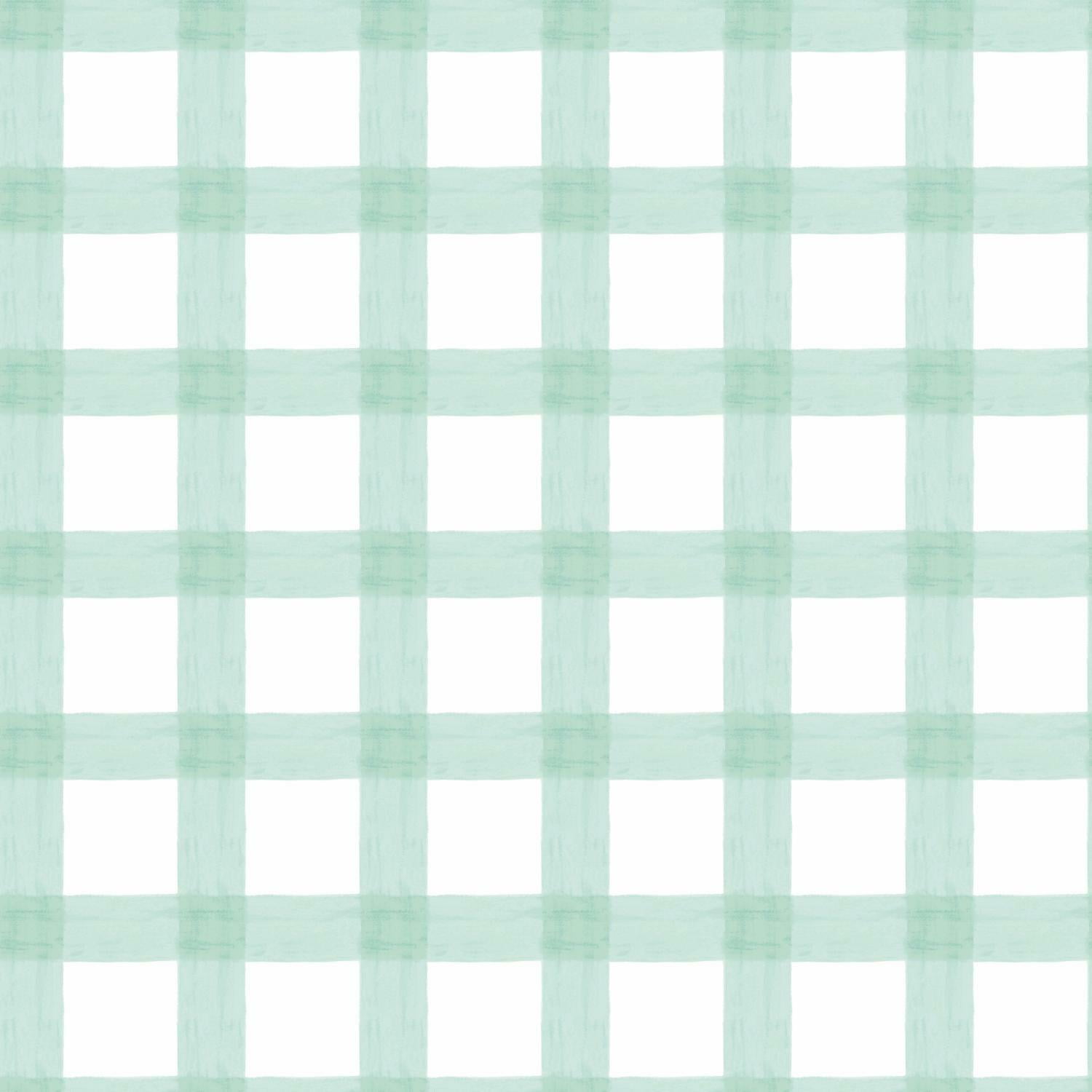The Pioneer Woman Aqua Charming Check Peel and Stick Wallpaper, 18" x 18.86'