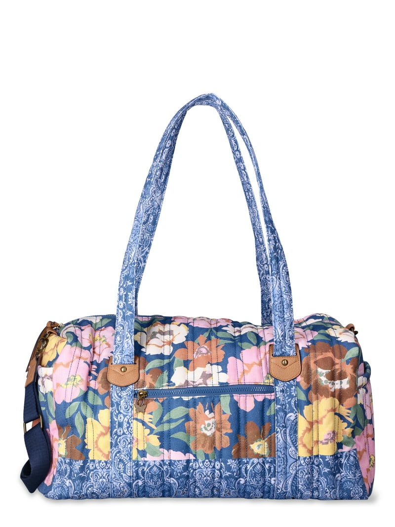 The Pioneer Woman Aubrey Weekender Duffle Bag, Dark Denim