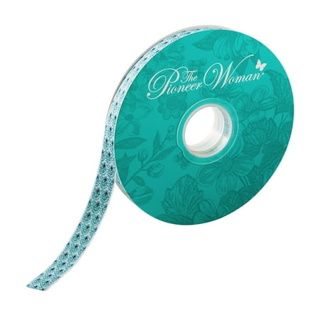 The Pioneer Woman Betsy Jacquard Ribbon, 5/8" x 25 Yards