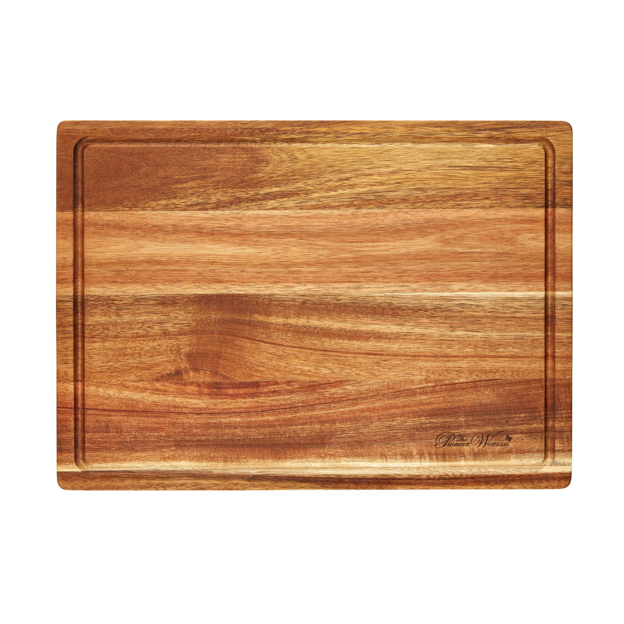 The Pioneer Woman Birdie Botanicals 13" x 18" Acacia Wood Cutting Board