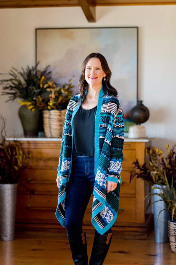 The Pioneer Woman Blanket Cardigan Sweater, Women's