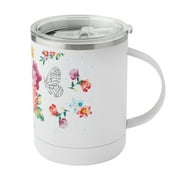 The Pioneer Woman Blooming Bouquet 14 fluid ounce Stainless Steel Ultimate Mug, White