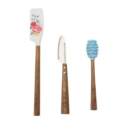 The Pioneer Woman Blooming Bouquet 3-Piece Condiment Utensils Set