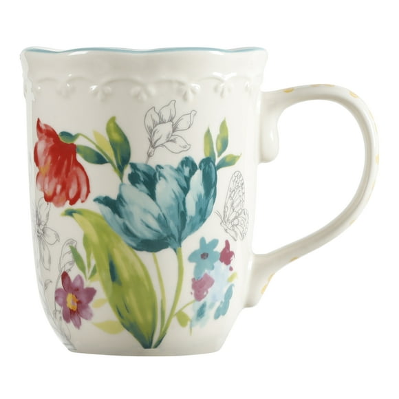 The Pioneer Woman Blooming Bouquet Multi-Color Ceramic 18-Ounce Mug