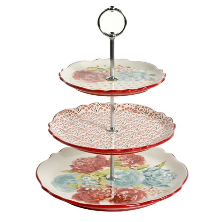 The Pioneer Woman Blossom Jubilee 3-Tier Serving Tray