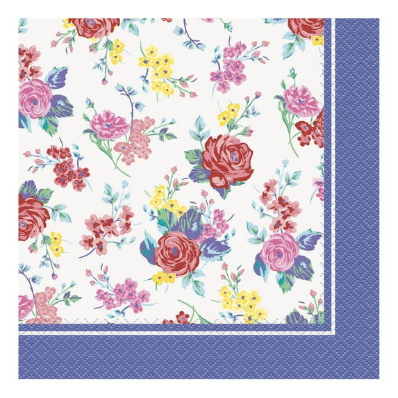 The Pioneer Woman Blue Cape Paper Luncheon Napkins, 24ct