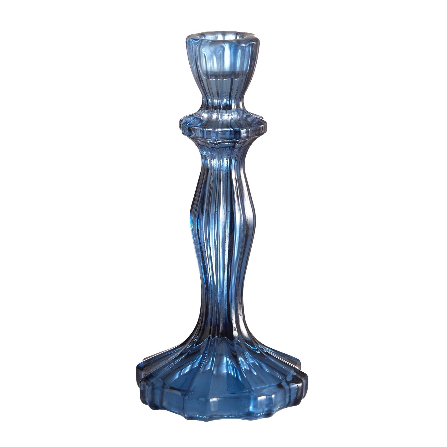 The Pioneer Woman Blue Glass Candleholder, Large