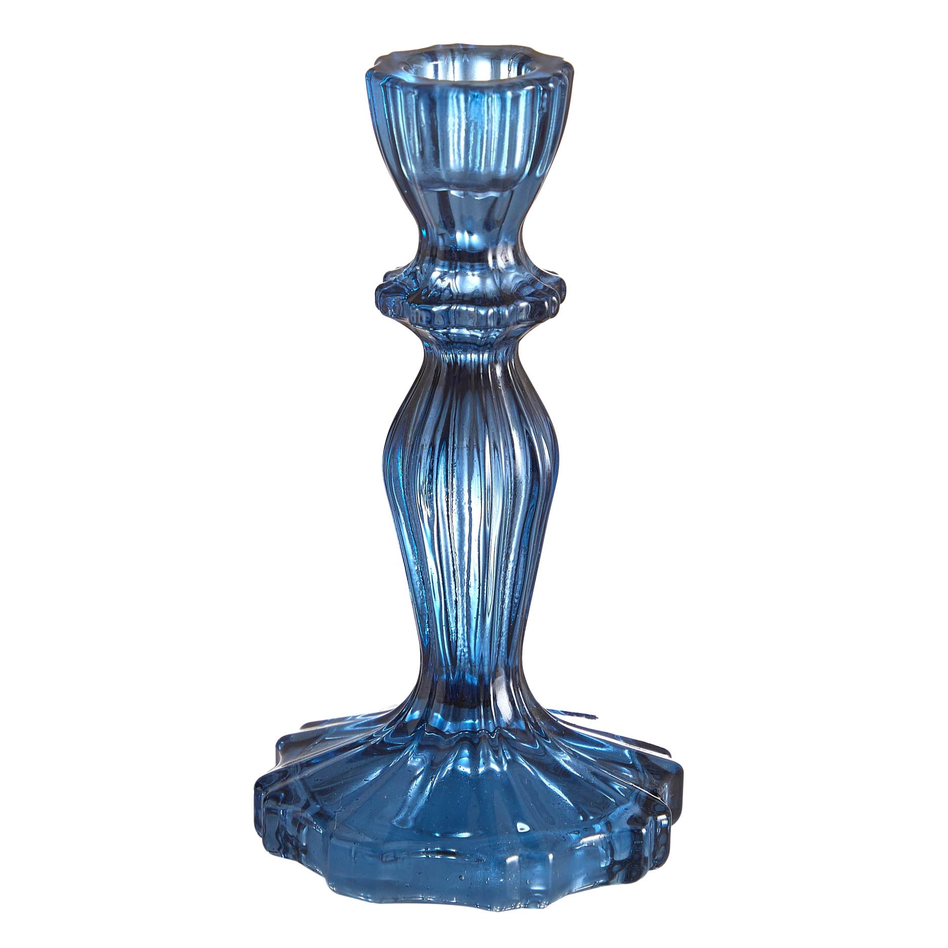 The Pioneer Woman Blue Glass Candleholder, Small