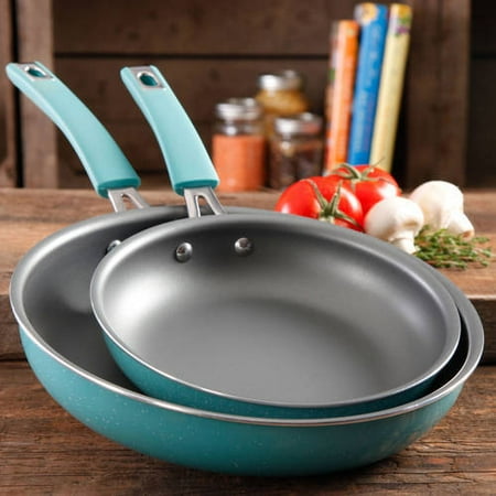 The Pioneer Woman Butterfly Vintage Speckle Non-Stick Frying Pan Set, 2 Piece