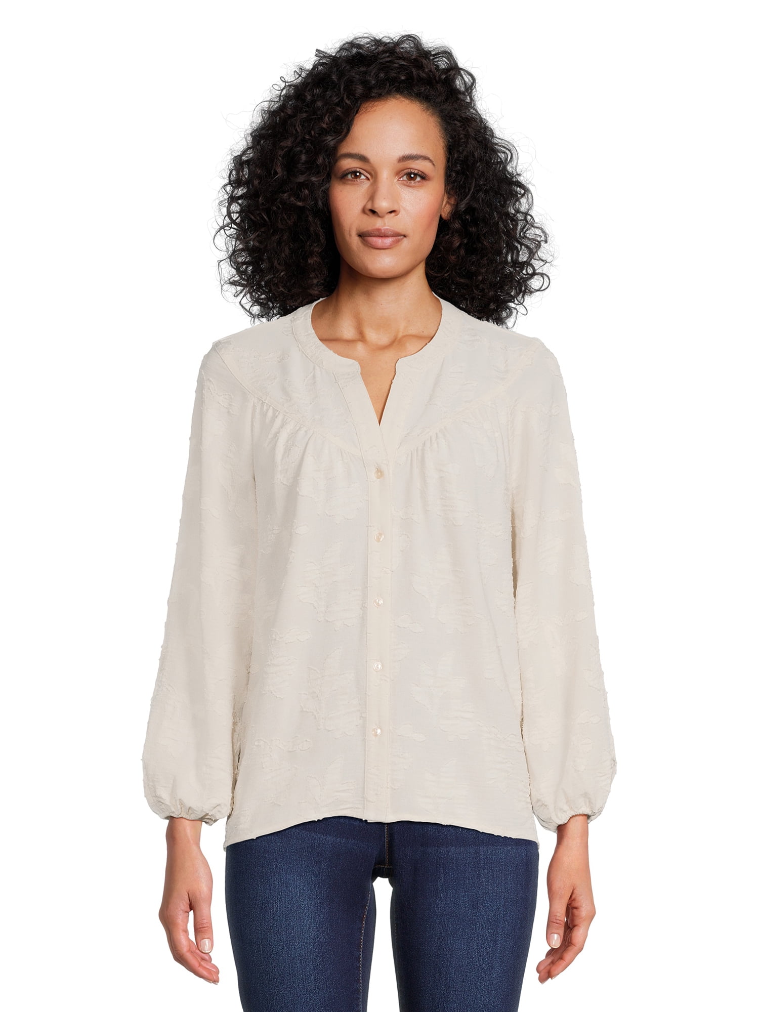 The Pioneer Woman Button Front Tunic, Women's, Sizes S-3X - Walmart.com