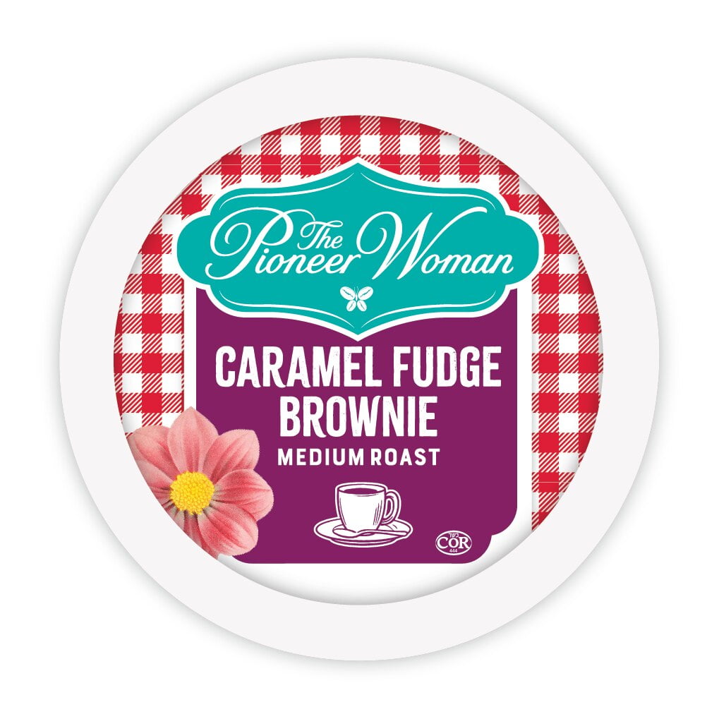 The Pioneer Woman Caramel Fudge Brownie Coffee Pods, Medium Roast, 24