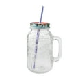 thumbnail image 1 of The Pioneer Woman Cassie 32-Fluid-Ounce Mason Jar Tumbler, Clear, 1 of 5