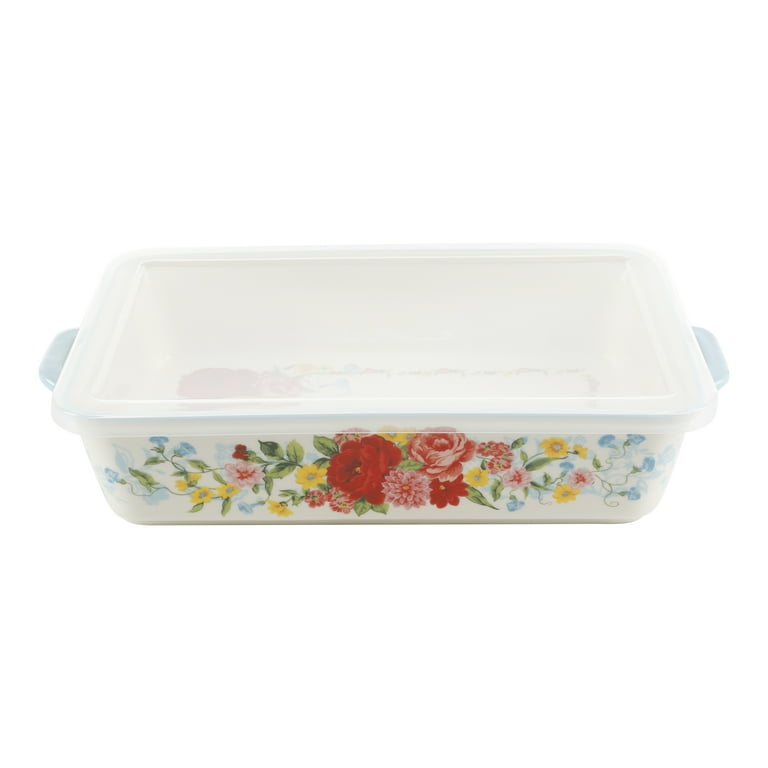 The Pioneer Woman 4 Cup Capacity Plastic Food Storage Container with Lid,  Heritage Floral