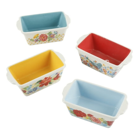 The Pioneer Woman Ceramic Loaf Pans (4 Pieces)