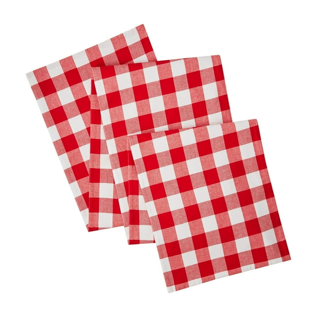 The Pioneer Woman Charming Check Table Runner, Red, 14