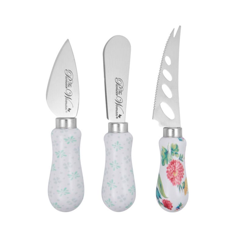 Simple elegance classic pink rose stainless steel cake knife set - Nice  Price Favors