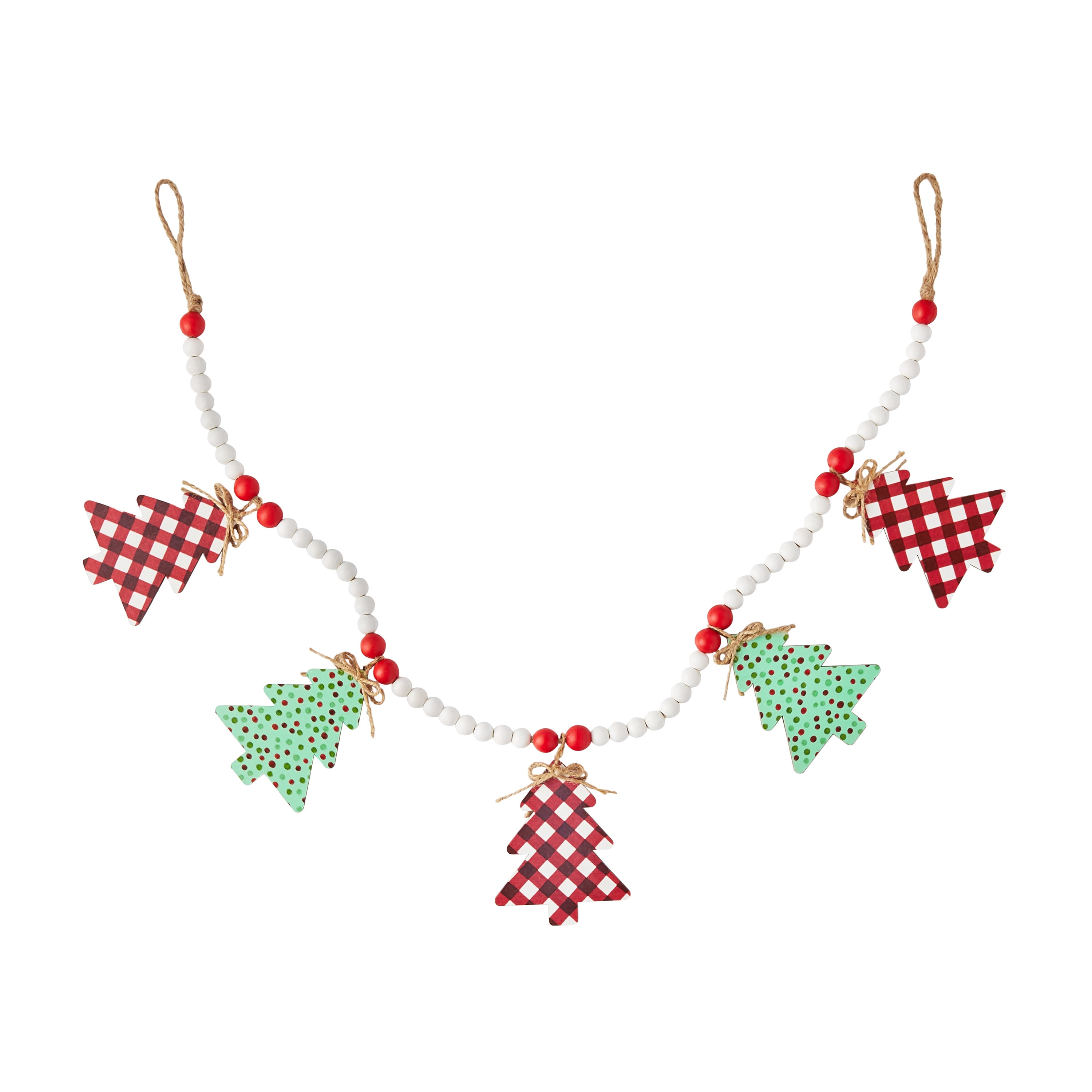 Christmas Tree Garland – Christmas Tree Bead Garland