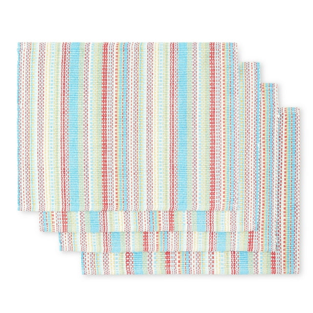 The Pioneer Woman Chunky Stripe Fabric Placemat Set, 4 Piece